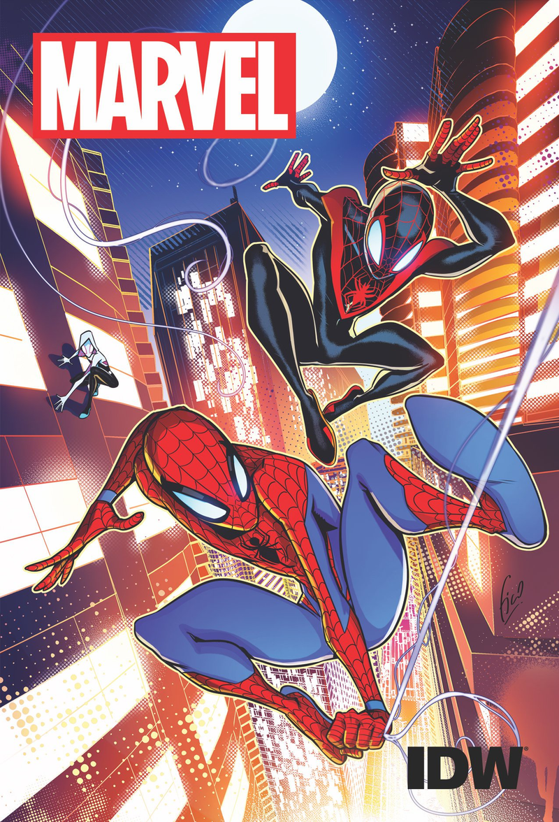 The full cover art for Spider-Man.